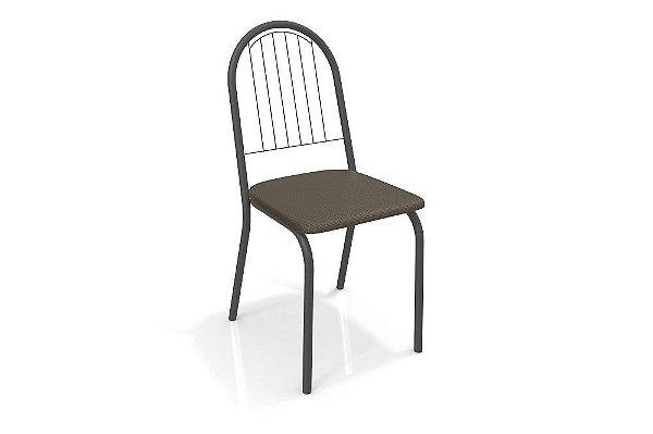 Par de Cadeiras Noruega - Ref. 2C077-PR - Estampa: 21 (Marrom) Preto - Kappesberg