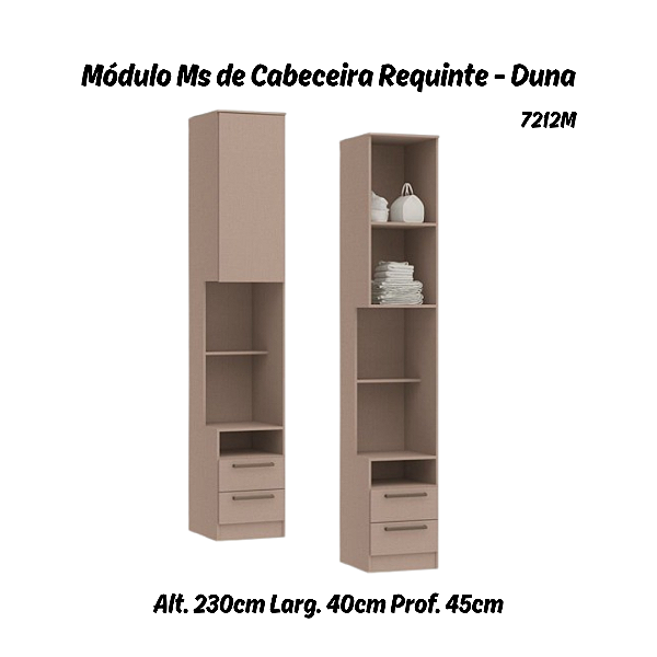 Módulo de Cabeceira Reta Requinte - 7212M - Duna - Móveis Castro
