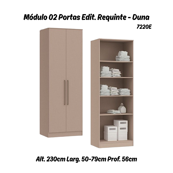 Módulo 02 Portas Editável Requinte - 7220E - Duna - Móveis Castro