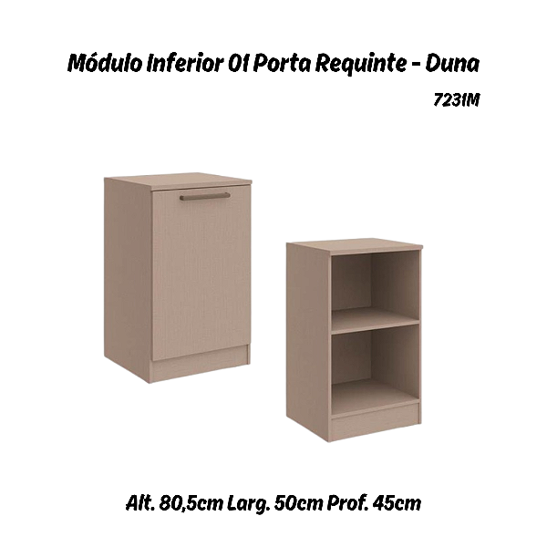 Módulo Inferior 01 Porta Requinte - 7231M - Duna - Móveis Castro
