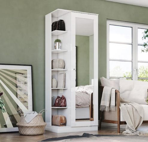 Sapateira Duetto 01 Porta - D182-05 - Branco - Móveis Henn