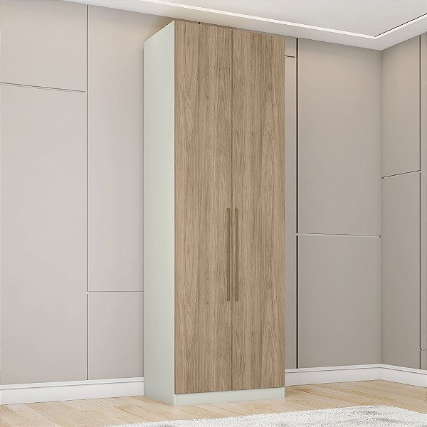 Modulo 02 Portas - MC08-184 - Areia / Jequitibá - Linha Seletto - Móveis Henn