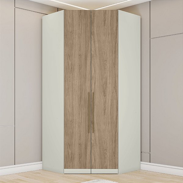 Canto Closet 02 Portas - MC05-148 - Areia Jequitibá - Linha Seletto - Móveis Henn