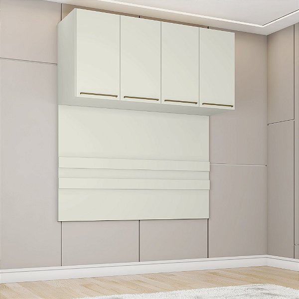 Módulo Ponte Casal 04 Portas -  MC11-133 - Areia - Linha Seletto - Móveis Henn