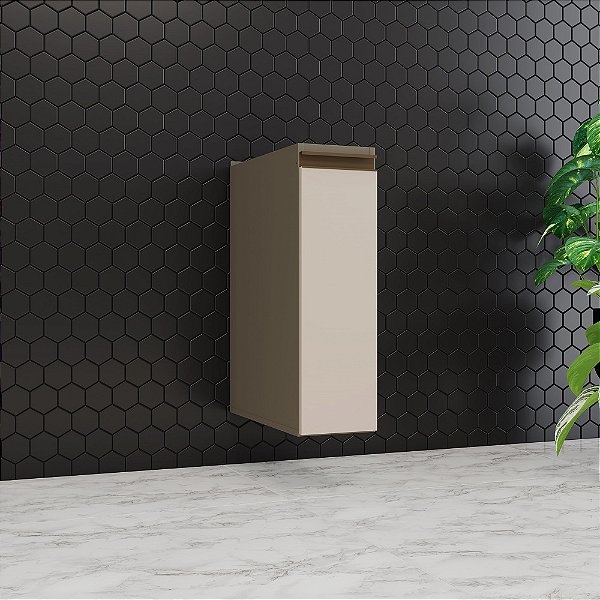 Balcão 01 Porta p/ Condimentos 20cm Connect - C60-35 - Duna / Cristal - Móveis Henn