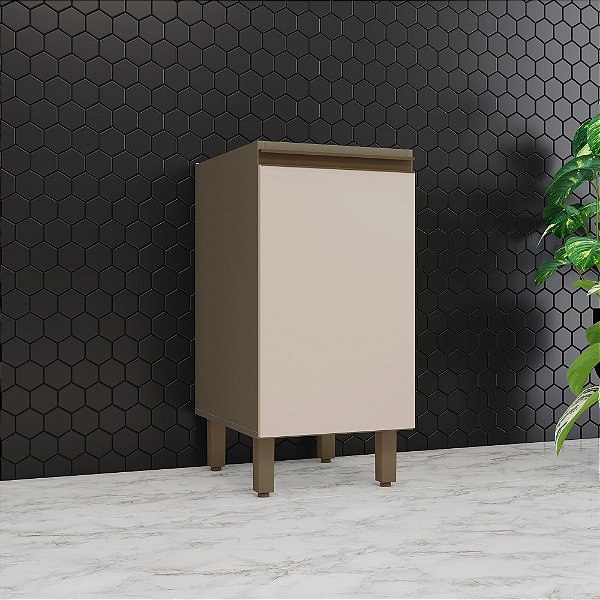Balcão 01 Porta 40cm - C62-35 - Duna / Cristal - Linha Connect - Móveis Henn