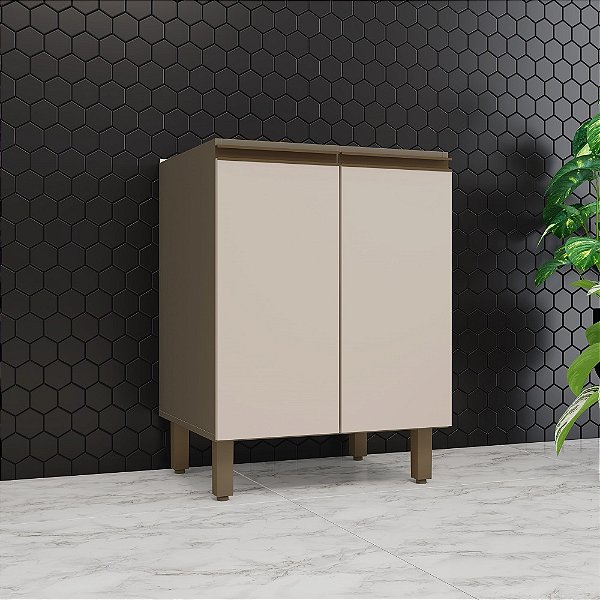 Balcão 02 Portas 60cm - C78-35 - Duna / Cristal - Linha Connect - Móveis Henn