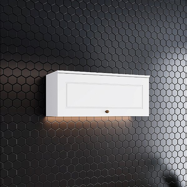 Aéreo 01 Porta Basculante 80cm - C354-05 - Branco - Linha Americana - Móveis Henn