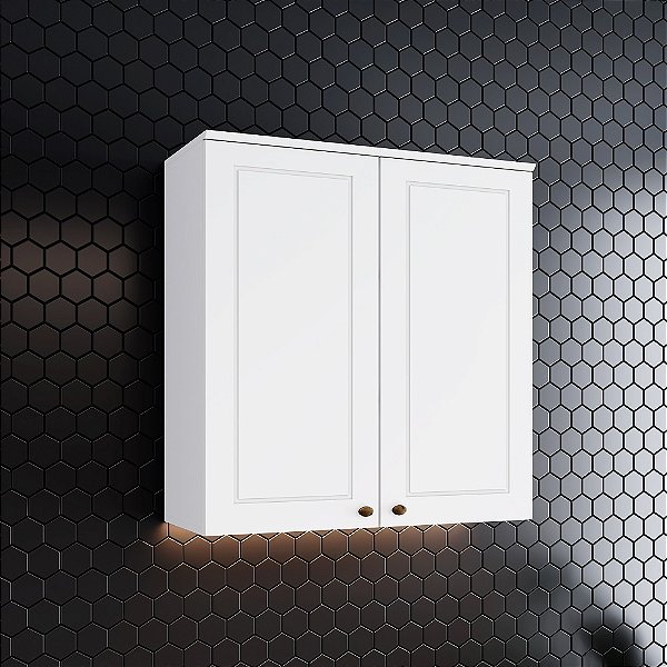 Aéreo 02 Portas 80cm - C356-05 - Branco - Linha Americana - Móveis Henn