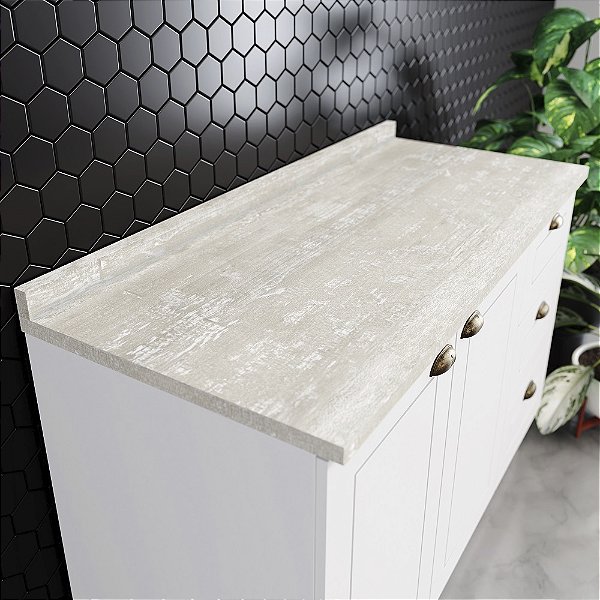 Tampo para Balcão 120cm - C905-114 - Cor Calcare - Móveis Henn