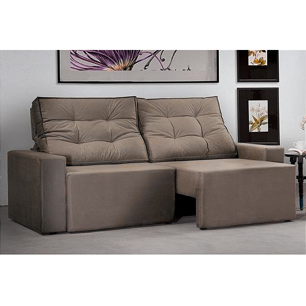 Sofá Retrátil e Reclinável Celta 220cm - Estofados Rincão