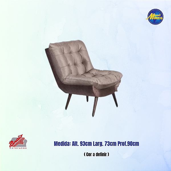 Poltrona 2800 c/ Pés Fixo - Estofados Rincão