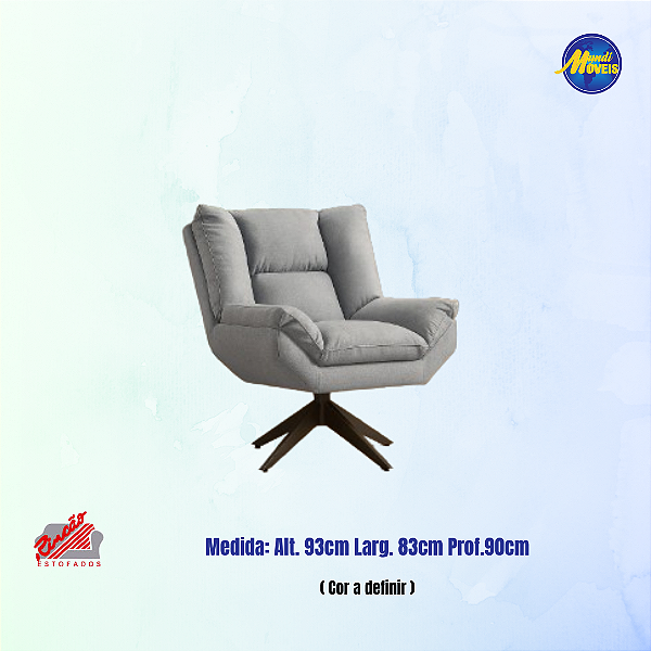 Poltrona 3100 Pés Giratório - Estofados Rincão
