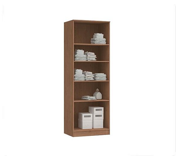 Módulo Prateleiras Editável Linha Closet - 20CLE - Macadâmia - Móveis Castro