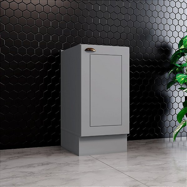 Balcão 01 Porta 40cm - C365-131 - Cinza - Linha Americana - Móveis Henn