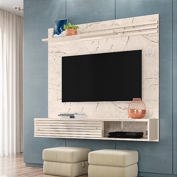 Painel Suspenso Frizz Sublime - Calacata/Off White - Madetec