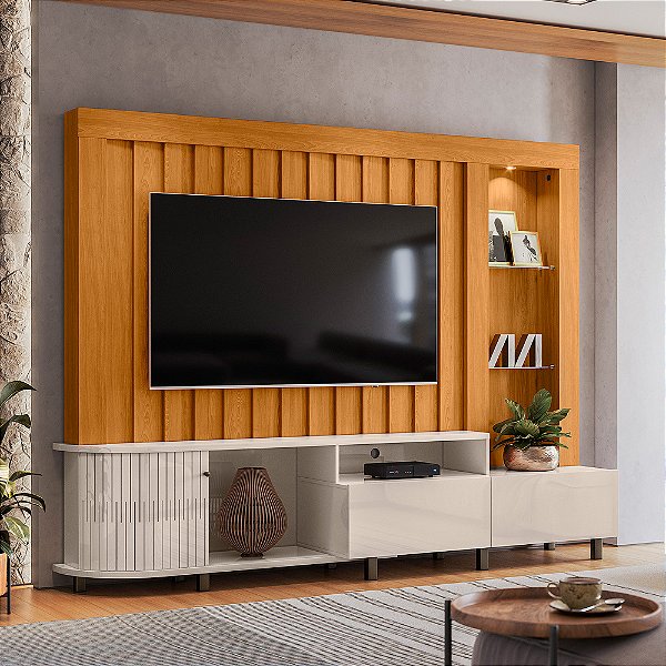 Home Theater Le Mans - Cinamomo/Off White - Madetec