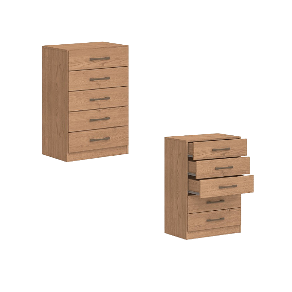 Comoda 05 gavetas Solution - 4005A - Angelin - Moveis Castro