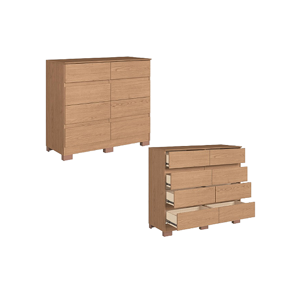 Comoda 08 Gavetas Lara - 5081A - Angelin - Moveis Castro