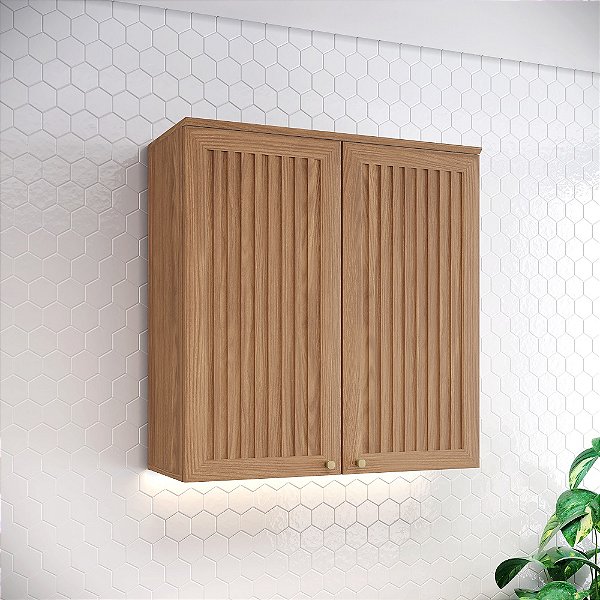 Aéreo 02 Portas 80cm - C632-128 - Nature - Linha Requinte - Móveis Henn