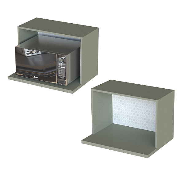 Nicho Microondas - CC10003 - Corda - Linha DA CASA - Móveis Primavera