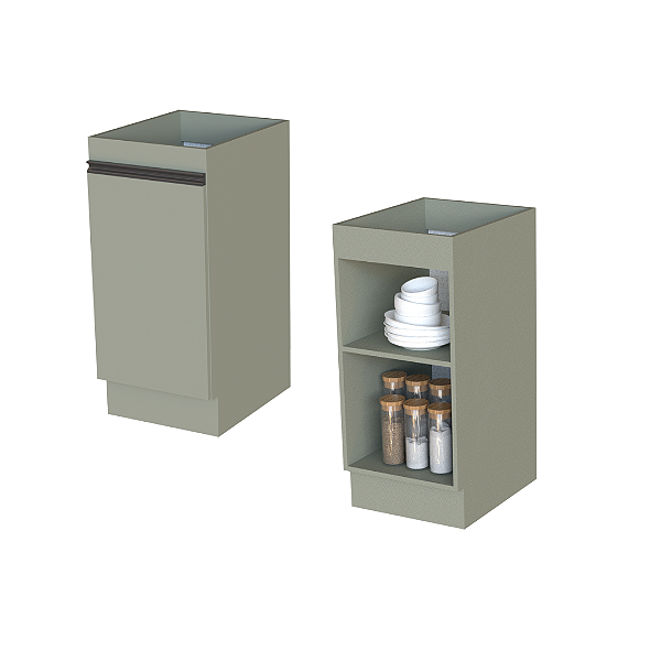 Balcão 01 Porta 40cm - CC10121 - Corda - Linha DA CASA - Móveis Primavera