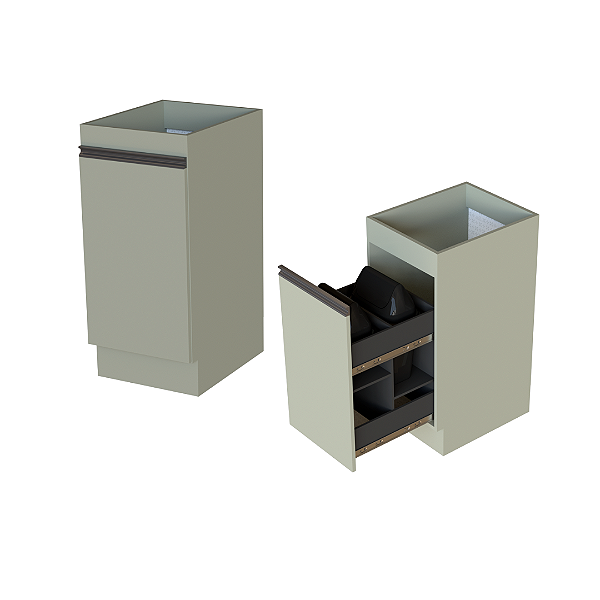 Balcão Porta Lixeira - CC10121UL - Corda - Linha DA CASA - Móveis Primavera