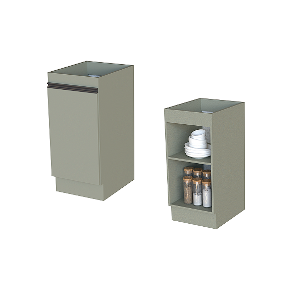 Balcão 01 Porta 30cm - CC10131 - Corda - Linha DA CASA - Móveis Primavera
