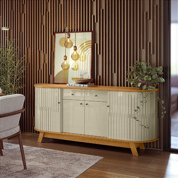 Balcão Buffet Mônaco - Ref. 308140 - Cumaru / Opala - Madetec
