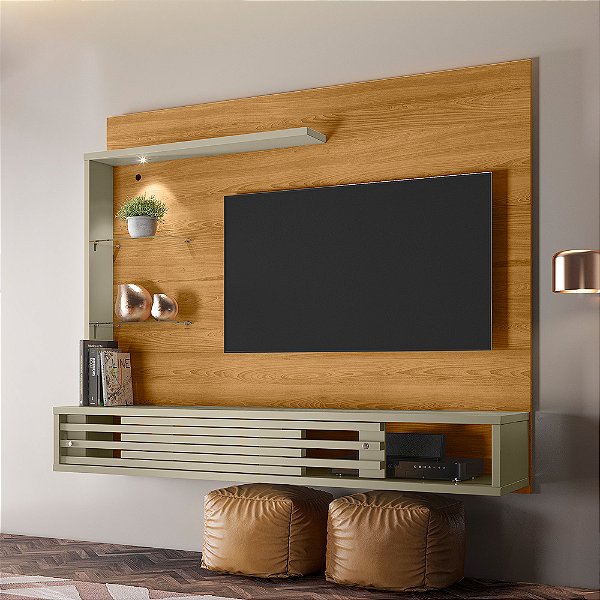 Painel Suspenso Frizz Select - Ref. 280140 - Cumaru / Opala - Madetec
