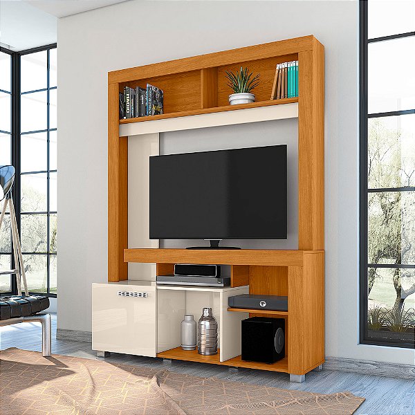 Estante Flavia - Ref. 662139 - Cinamomo / Off White - Madetec