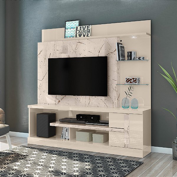 Home Theater Alan - Ref. 641136 - Calacata / Off White - Madetec