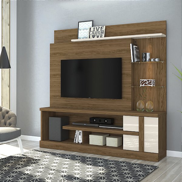 Home Theater Alan - Ref. 641136 - Naturale / Off White - Madetec