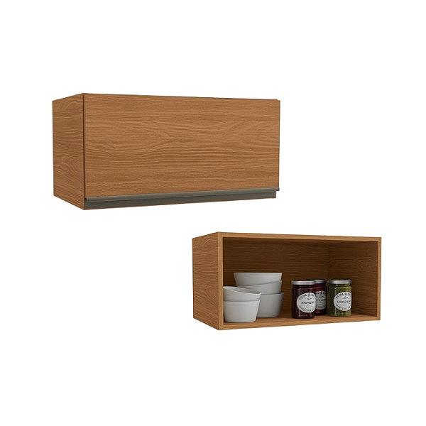 Aéreo 01 Porta Basculante 60cm - Ref. G772 - Canela - Linha Maxxi - Kappesberg