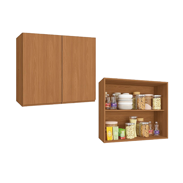 Aéreo 02 Portas 80cm - Ref. R644 - Canela - Linha Ciela - Kappesberg