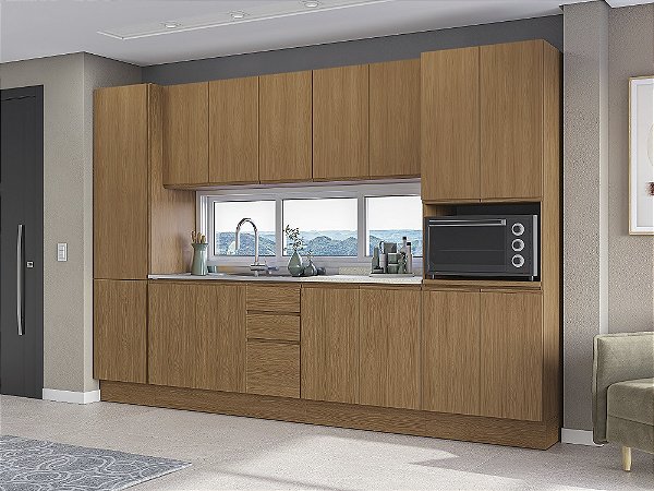 Cozinha Modulada 06 Pçs - Canela - Linha Ciela - Kappesberg