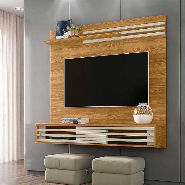 Painel Suspenso Frizz Sublime - Ref. 281140 - Cumaru/Opala - Madetec
