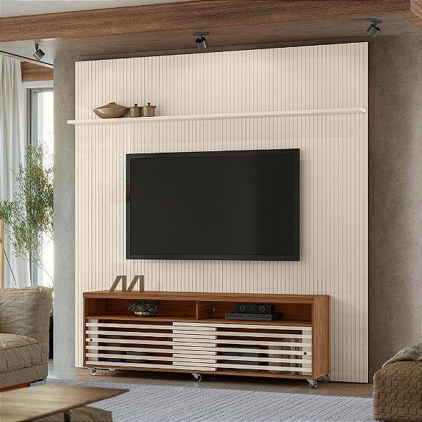 Composição Piso-Teto Prestige - Ref. 768130 - Naturale/Off White - Madetec