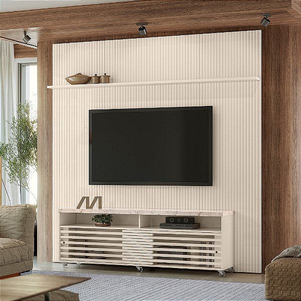 Composição Piso-Teto Prestige - Ref. 768136 - Calacata/Off White - Madetec
