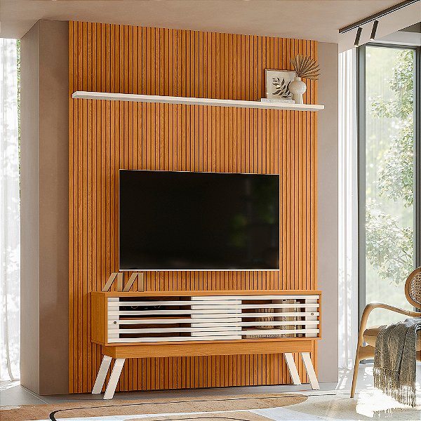 Composição Piso-Teto Premium - Ref. 764139 - Cinamomo/Off White - Madetec