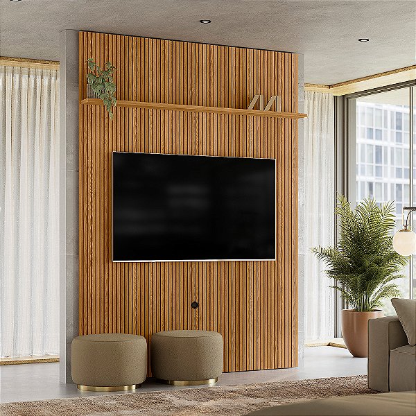 Painel Suspenso Piso-Teto Interlagos - Ref. 464039 - Cumaru - Madetec