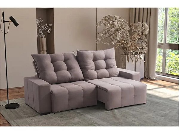 Sofá Retratil e Reclinável Kona 210cm - Estofados Rincão