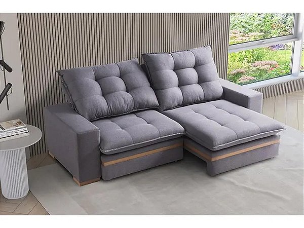 Sofá Retratil e Reclinável Tucson 210cm - Estofados Rincão