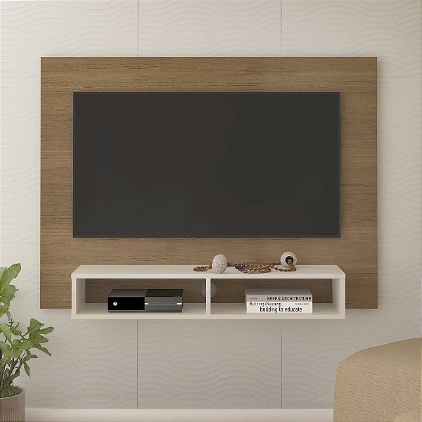 Painel Suspenso Flash - Cinamomo/Off White - Artely Móveis