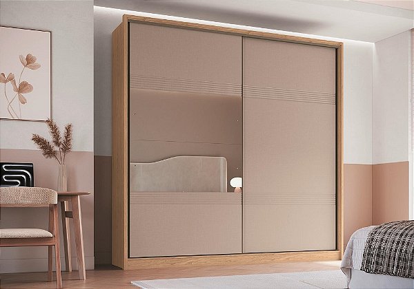 Roupeiro 02 Portas 100% MDF Coliseu - 0922M1E - Angelin/Duna - Moveis Castro