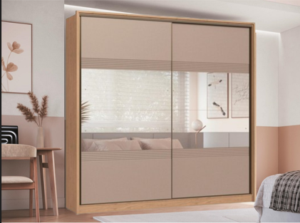Roupeiro 02 Portas 100% MDF Coliseu - 0922M2E - Angelin/Duna - Moveis Castro