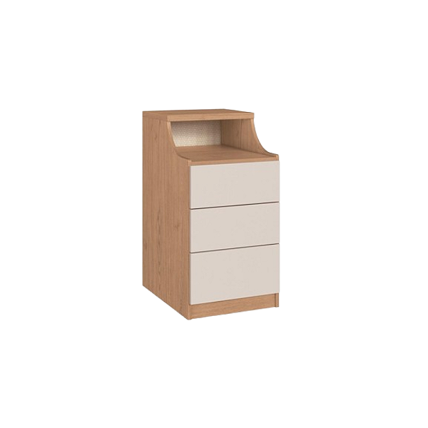 Modulo Mesa de Cabeceira - 4201A - Angelin/Blanc - Linha Elegance - Moveis Castro