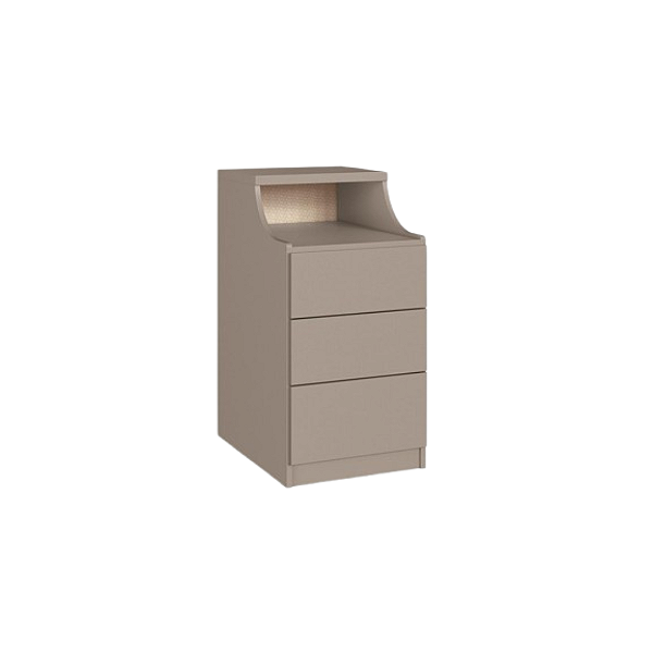 Modulo Mesa de Cabeceira - 4201A - Niquel - Linha Elegance - Moveis Castro