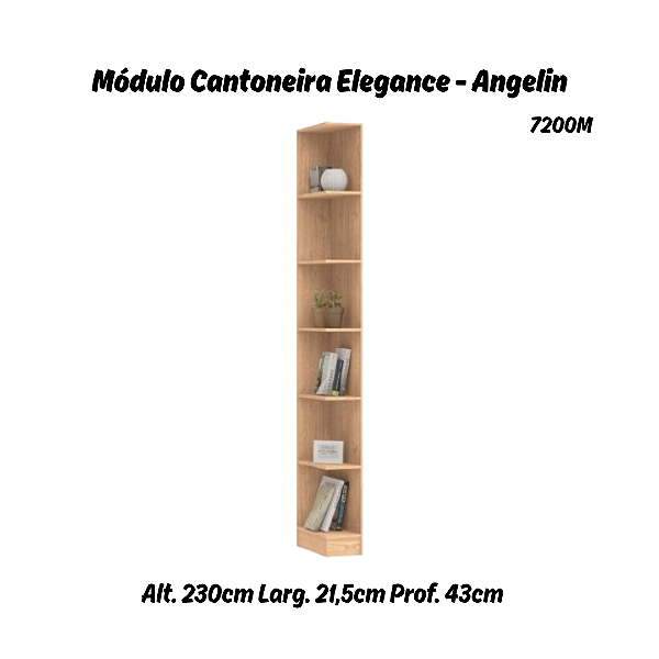 Módulo Cantoneira Elegance - 7200M - Angelin - Móveis Castro