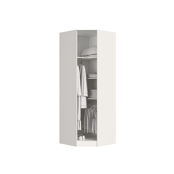 Módulo Canto Obliquo - Linha Closet - 09CL - Branco - Móveis Castro